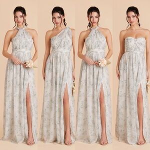 Birdy Grey Floral Wedding Dress in Light Blue and White